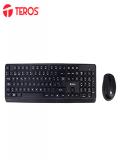 Comprar Kit Inalámbrico Teclado + Mouse Teros Te-5011Cs, 2.4Ghz, 1000Dpi, Español, Negro