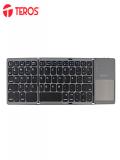 Comprar Teclado Inalámbrico Plegable Teros Te-4075S, Bt 3.0, Gris